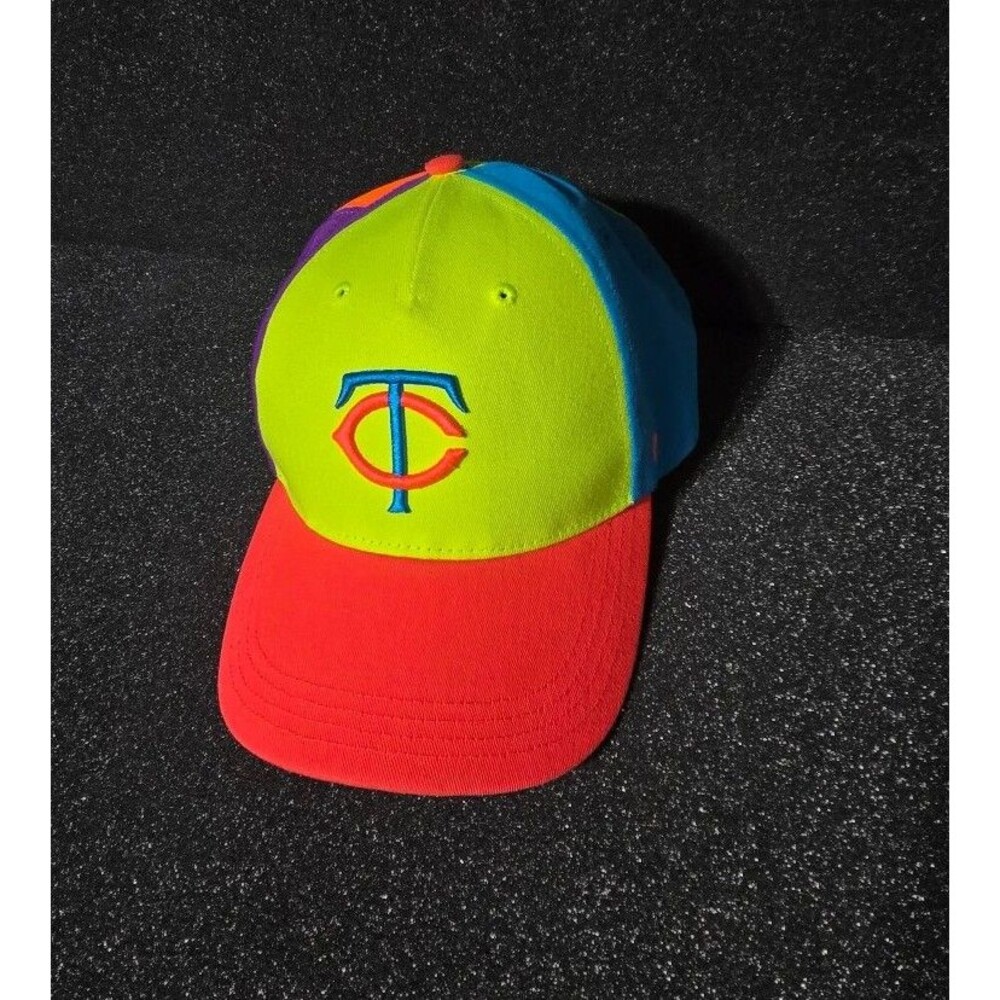 '47 MLB Minnesota Twins Hat Cap Snapback Kids Youth Baseball Neon 90's